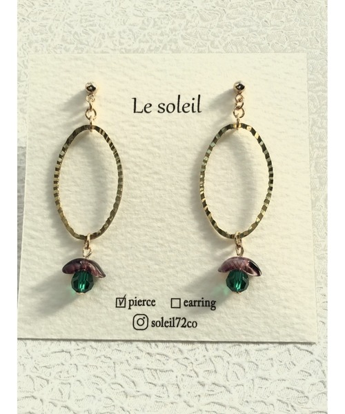 tone(トーン)の「【Le soleil】 個性的 シックな彩りピアス(MA)(ピアス(両耳用)・レディース・その他・FREE)」の4枚目の写真