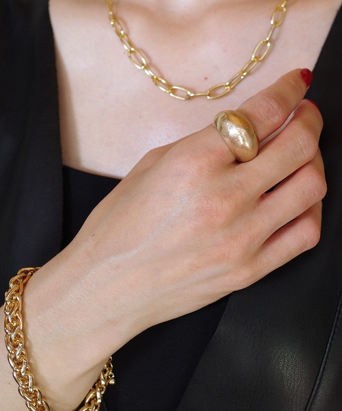 SIGNAL（シグナル）の「【SIGNAL/シグナル】Bold Line Ring / ボールドラインリング（リング・レディース・シルバー/ゴールド・#11）」の4枚目の写真