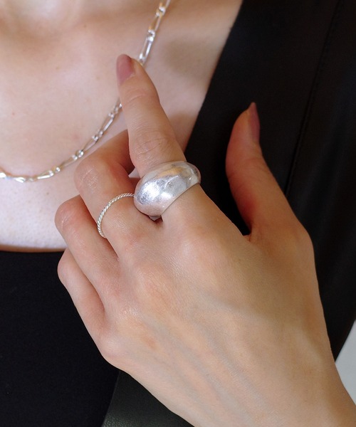 SIGNAL（シグナル）の「【SIGNAL/シグナル】Bold Line Ring / ボールドラインリング（リング・レディース・シルバー/ゴールド・#11）」の11枚目の写真