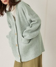 【Keeepy】oversized rib knit cardigan