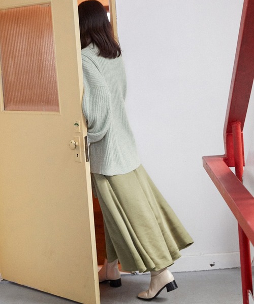 Keeepy(キーピー)の「【Keeepy】oversized rib knit cardigan(カーディガン/ボレロ・レディース・ピンク/アイボリー/ミント・FREE)」の8枚目の写真