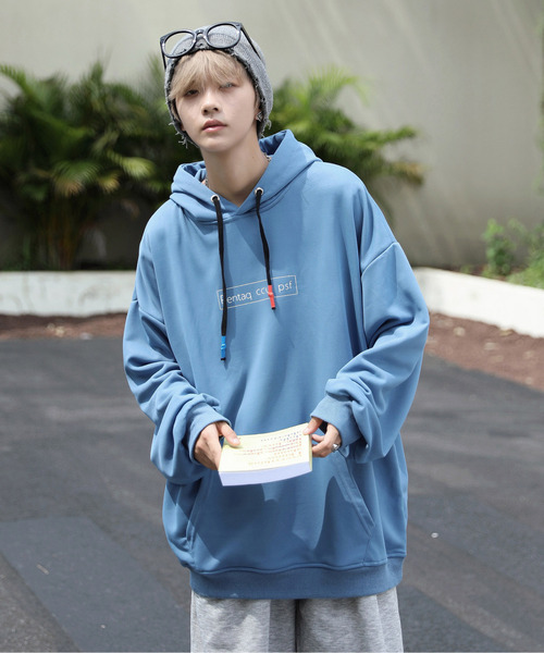 neos（ネオス）の「【neos -addictive design-】ビッグシルエット バックフォトプリント ロゴ プルオーバー パーカー（パーカー・メンズ・ホワイト/ブラック/ブルー/グリーン・MEDIUM/LARGE/X-LARGE）」の4枚目の写真