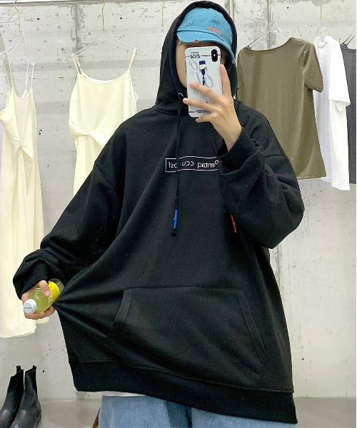 neos（ネオス）の「【neos -addictive design-】ビッグシルエット バックフォトプリント ロゴ プルオーバー パーカー（パーカー・メンズ・ホワイト/ブラック/ブルー/グリーン・MEDIUM/LARGE/X-LARGE）」の17枚目の写真