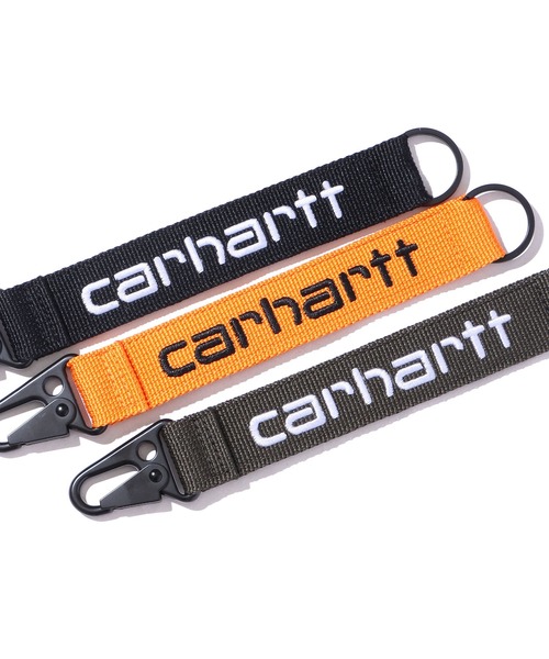 Carhartt WIP（カーハートダブリューアイピー）の「Carhartt WIP/カーハートダブリューアイピー keyholder キーホルダー ブランドロゴ キーチェーン（キーホルダー・メンズ・カーキ/オレンジ/ブラック・FREE）」の8枚目の写真