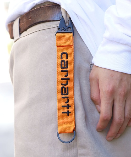 Carhartt WIP（カーハートダブリューアイピー）の「Carhartt WIP/カーハートダブリューアイピー keyholder キーホルダー ブランドロゴ キーチェーン（キーホルダー・メンズ・カーキ/オレンジ/ブラック・FREE）」の15枚目の写真