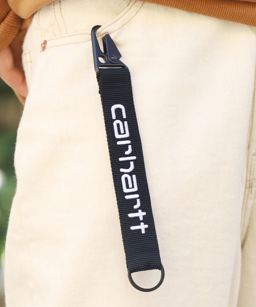 Carhartt WIP（カーハートダブリューアイピー）の「Carhartt WIP/カーハートダブリューアイピー keyholder キーホルダー ブランドロゴ キーチェーン（キーホルダー・メンズ・カーキ/オレンジ/ブラック・FREE）」の16枚目の写真