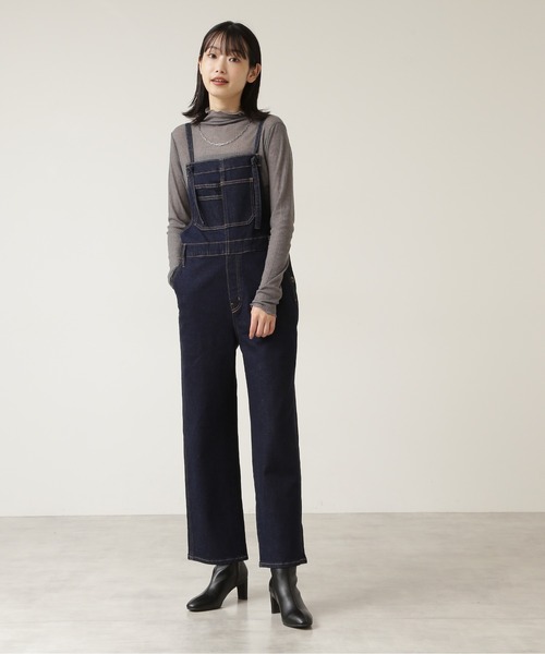 NATURAL BEAUTY BASIC（ナチュラルビューティーベーシック）の「デニムサロペット インディゴ/0171240980（サロペット/オーバーオール・レディース・ネイビー・MEDIUM/SMALL）」の5枚目の写真