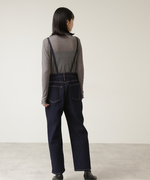 NATURAL BEAUTY BASIC（ナチュラルビューティーベーシック）の「デニムサロペット インディゴ/0171240980（サロペット/オーバーオール・レディース・ネイビー・MEDIUM/SMALL）」の6枚目の写真