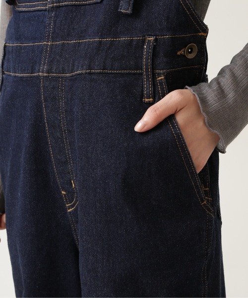 NATURAL BEAUTY BASIC（ナチュラルビューティーベーシック）の「デニムサロペット インディゴ/0171240980（サロペット/オーバーオール・レディース・ネイビー・MEDIUM/SMALL）」の8枚目の写真