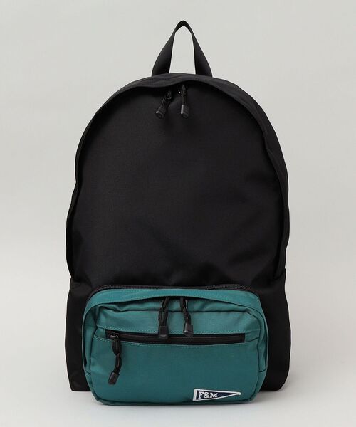 FRANKLIN & MARSHALL（フランクリンマーシャル）の「【WEB限定/SHIPS別注】FRANKLIN&MARSHALL: ロゴ ワッペン 2WAY バックパック/ボディバッグ（バックパック/リュック・メンズ・ブラック/ネイビー/グリーン・ONE SIZE）」の14枚目の写真