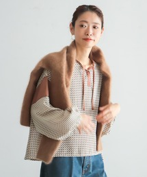 NOMBRE IMPAIR（ノンブルアンペール）の「プリント無地コンビ　ワイドブラウス（シャツ/ブラウス）」