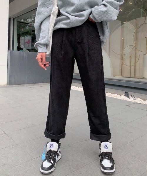 Diosfront（ディオスフロント）の「コーデュロイタックセミワイドパンツ（その他パンツ・レディース・ブラック/ベージュ/パープル/モカ・S/M/L）」の10枚目の写真