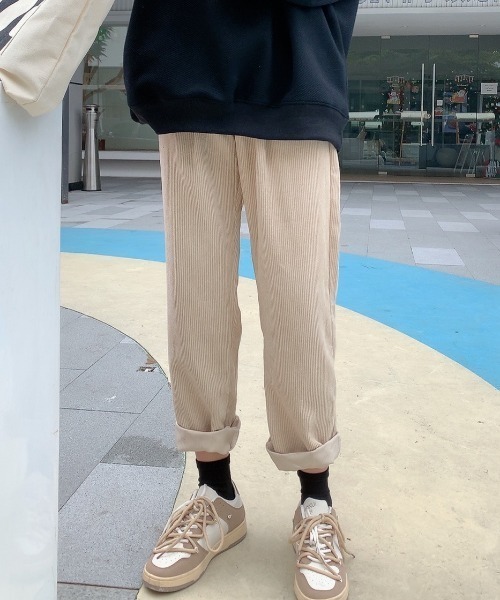 Diosfront（ディオスフロント）の「コーデュロイタックセミワイドパンツ（その他パンツ・レディース・ブラック/ベージュ/パープル/モカ・S/M/L）」の17枚目の写真