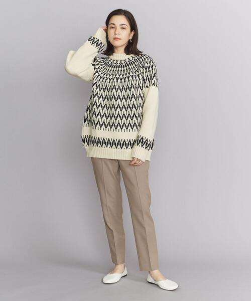 BEAUTY&YOUTH UNITED ARROWS（ビューティーアンドユースユナイテッドアローズ）の「BY ツイードライクスリムパンツ -ウォッシャブル-（その他パンツ・レディース・ピンク/ネイビー/グレー/ダークブラウン/ライトブルー/モカ・S/M/L）」の21枚目の写真