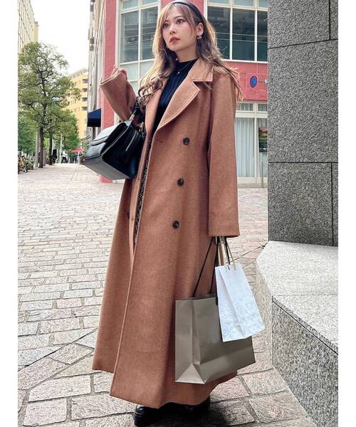 RESEXXY(リゼクシー)の「フレアデザインコート(その他アウター・レディース・アイボリー/ベージュ/キャメル・FREE)」の7枚目の写真