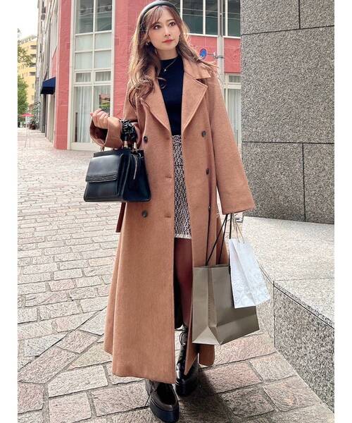 RESEXXY(リゼクシー)の「フレアデザインコート(その他アウター・レディース・アイボリー/ベージュ/キャメル・FREE)」の4枚目の写真