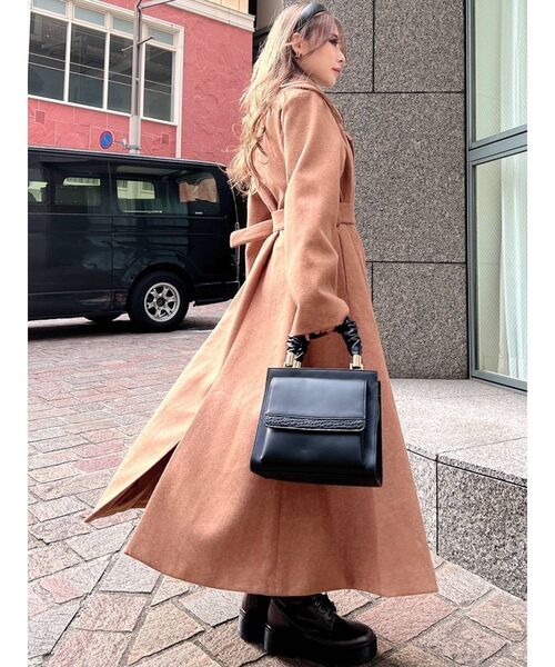 RESEXXY(リゼクシー)の「フレアデザインコート(その他アウター・レディース・アイボリー/ベージュ/キャメル・FREE)」の10枚目の写真