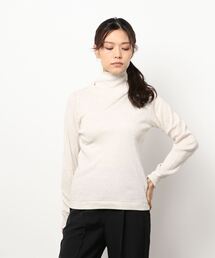 sm2rhythm | リブタートルカットソー(Tシャツ/カットソー)