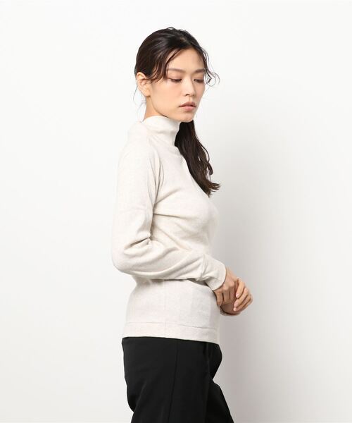 sm2rhythm（サマンサモスモスリズム）の「リブタートルカットソー（Tシャツ/カットソー・レディース・チャコール/ブラック/ライトベージュ・ﾌﾘ-）」の4枚目の写真