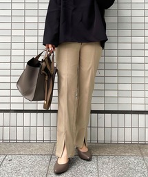 錯覚美脚スリットレギンスパンツ