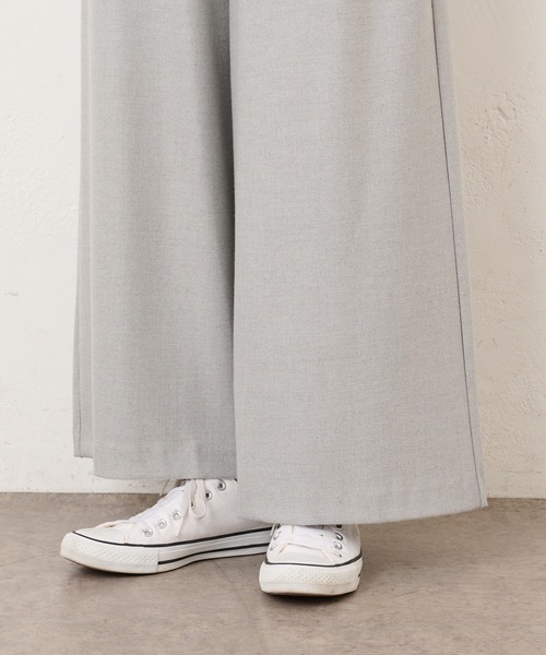 BONbazaar（ボンバザール）の「《色違い必須アイテム》リラックスウォームイージーワイドパンツ（その他パンツ・レディース・ブラック/ライトグレー/ダークブラウン/オフホワイト・FREE）」の11枚目の写真