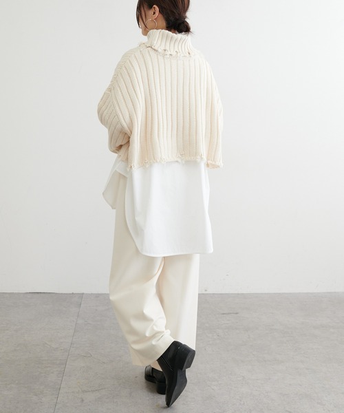 BONbazaar（ボンバザール）の「《色違い必須アイテム》リラックスウォームイージーワイドパンツ（その他パンツ・レディース・ブラック/ライトグレー/ダークブラウン/オフホワイト・FREE）」の19枚目の写真