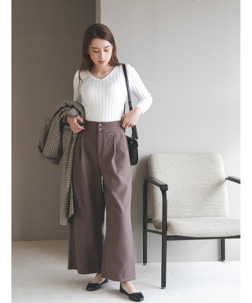 fifth(フィフス)の「【スタイリストプロデュース】ワンタックワイドパンツ(その他パンツ・レディース・ブラウン/その他1・MEDIUM)」の3枚目の写真