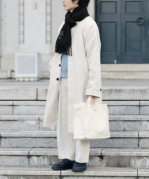 Beauty&Habit（ビューティアンドハビット）の「【Beauty&Habit】キャンバスショルダートートバッグ/2WAY Shoulder Tote Bag A4サイズ（トートバッグ・メンズ・ナチュラル・FREE）」の15枚目の写真