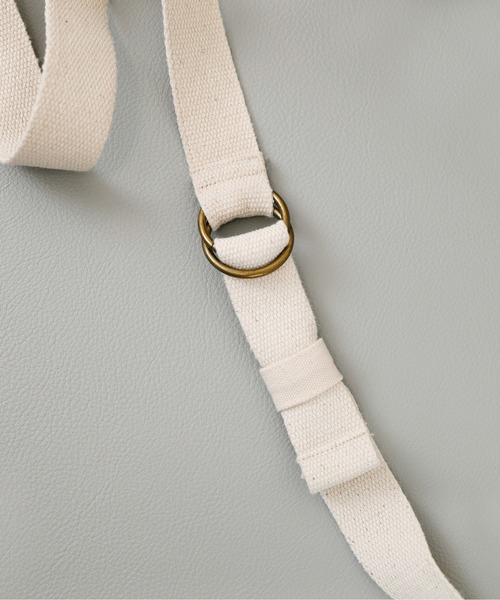 Beauty&Habit（ビューティアンドハビット）の「【Beauty&Habit】キャンバスショルダートートバッグ/2WAY Shoulder Tote Bag A4サイズ（トートバッグ・メンズ・ナチュラル・FREE）」の7枚目の写真