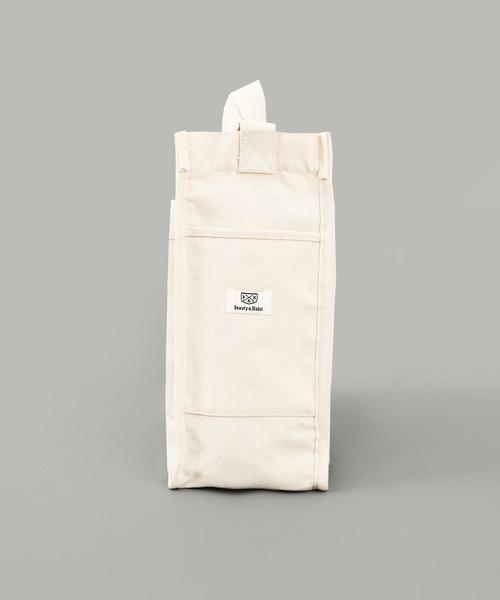 Beauty&Habit（ビューティアンドハビット）の「【Beauty&Habit】キャンバスショルダートートバッグ/2WAY Shoulder Tote Bag A4サイズ（トートバッグ・メンズ・ナチュラル・FREE）」の5枚目の写真