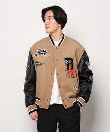 BOSS（ボス）の「ユニセックス ロゴパッチ ウールブレンド ボンバー