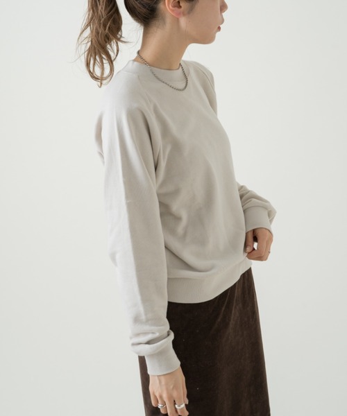 Kastane（カスタネ）の「インドオーガニックコットンスウェット（スウェット・レディース・アイボリー/パープル/ブラウン・FREE）」の2枚目の写真