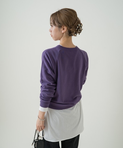 Kastane（カスタネ）の「インドオーガニックコットンスウェット（スウェット・レディース・アイボリー/パープル/ブラウン・FREE）」の9枚目の写真