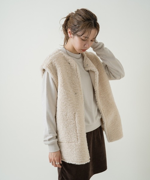 Kastane（カスタネ）の「インドオーガニックコットンスウェット（スウェット・レディース・アイボリー/パープル/ブラウン・FREE）」の18枚目の写真