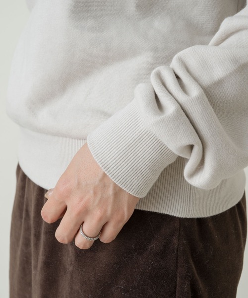 Kastane（カスタネ）の「インドオーガニックコットンスウェット（スウェット・レディース・アイボリー/パープル/ブラウン・FREE）」の6枚目の写真