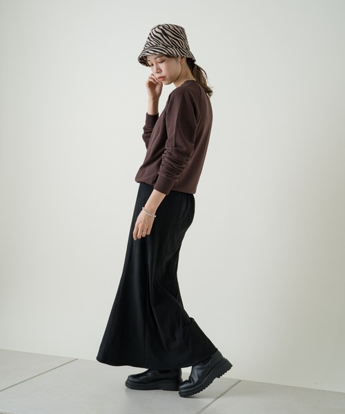 Kastane（カスタネ）の「インドオーガニックコットンスウェット（スウェット・レディース・アイボリー/パープル/ブラウン・FREE）」の7枚目の写真