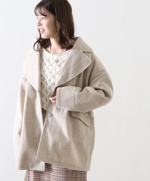 Cheek（チーク）の「ジャケットコート（チェスターコート・レディース・ブルー/アイボリー/キャメル・MEDIUM）」の10枚目の写真