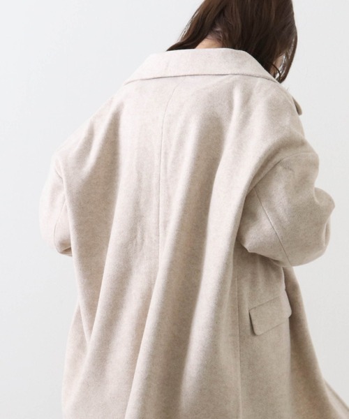 Cheek（チーク）の「ジャケットコート（チェスターコート・レディース・ブルー/アイボリー/キャメル・MEDIUM）」の12枚目の写真