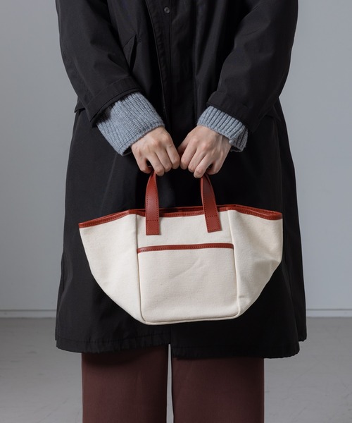 collex(コレックス)の「【Lagom】キャンバストートバッグ small(トートバッグ・レディース・カーキ/アイボリー・フリー)」の15枚目の写真