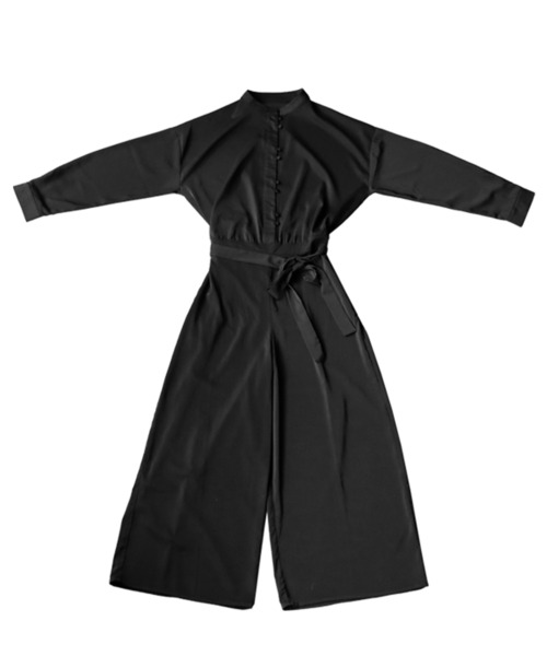 antiqua（アンティカ）の「一枚で差をつける。サテンオールインワン（つなぎ/オールインワン・レディース・ブラック/ネイビー/カーキ・FREE）」の20枚目の写真