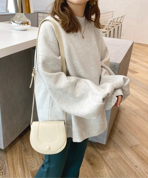 apres jour(アプレジュール)の「モックネックスウェット【ZOZOTOWN限定アイテム】(スウェット・レディース・アイボリー/ブラック/ナチュラル/ダークブルー・X-LARGE/フリー)」の4枚目の写真