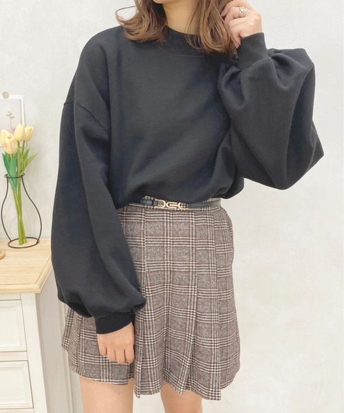 apres jour(アプレジュール)の「モックネックスウェット【ZOZOTOWN限定アイテム】(スウェット・レディース・アイボリー/ブラック/ナチュラル/ダークブルー・X-LARGE/フリー)」の3枚目の写真