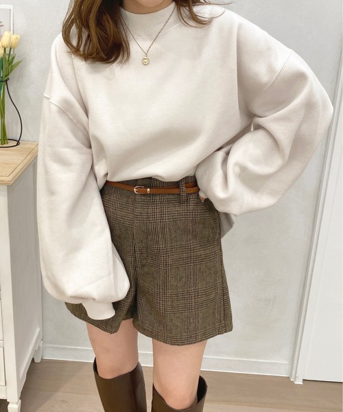 apres jour(アプレジュール)の「モックネックスウェット【ZOZOTOWN限定アイテム】(スウェット・レディース・アイボリー/ブラック/ナチュラル/ダークブルー・X-LARGE/フリー)」の10枚目の写真