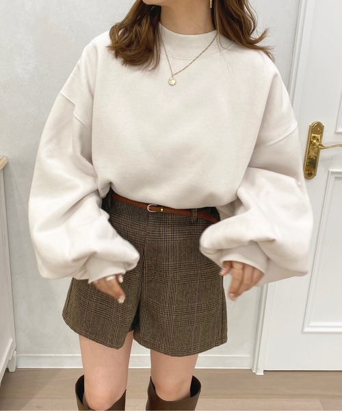 apres jour(アプレジュール)の「モックネックスウェット【ZOZOTOWN限定アイテム】(スウェット・レディース・アイボリー/ブラック/ナチュラル/ダークブルー・X-LARGE/フリー)」の12枚目の写真