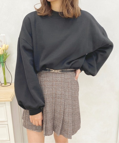 apres jour(アプレジュール)の「モックネックスウェット【ZOZOTOWN限定アイテム】(スウェット・レディース・アイボリー/ブラック/ナチュラル/ダークブルー・X-LARGE/フリー)」の5枚目の写真