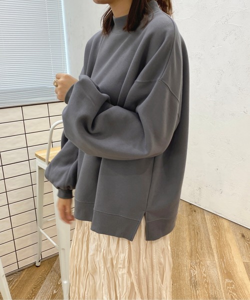 apres jour(アプレジュール)の「モックネックスウェット【ZOZOTOWN限定アイテム】(スウェット・レディース・アイボリー/ブラック/ナチュラル/ダークブルー・X-LARGE/フリー)」の7枚目の写真