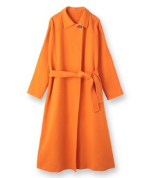 美品✨アンタイトル トスカーナエアーリバーロングコート マキシ丈 ベルト メディア掲載｠【シルエットが美しい】リバーロングコート