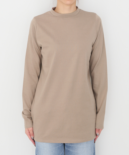JOURNAL STANDARD LUXE(ジャーナルスタンダード ラックス)の「ソフトジャージー クルーネックプルオーバー(Tシャツ/カットソー・レディース・ホワイト/ブラック/ブラウン・FREE)」の5枚目の写真