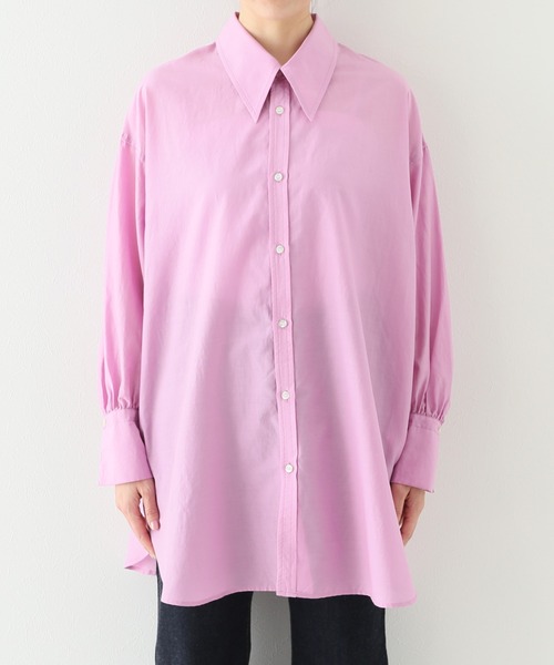 SLOBE citron.（スローブシトロン）の「SLOBE citron. ボリュームスリーブシャツ【手洗い可能】◆（シャツ/ブラウス・レディース・ピンク/グリーン・FREE）」の16枚目の写真