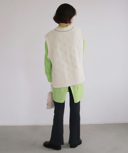 SLOBE citron.（スローブシトロン）の「SLOBE citron. ボリュームスリーブシャツ【手洗い可能】◆（シャツ/ブラウス・レディース・ピンク/グリーン・FREE）」の12枚目の写真